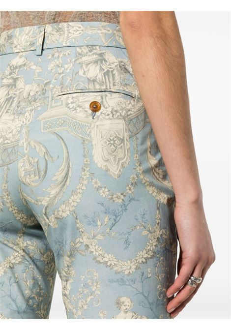 Pantaloni con stampa ray in blu - donna VIVIENNE WESTWOOD | 1F010008W00NAK302